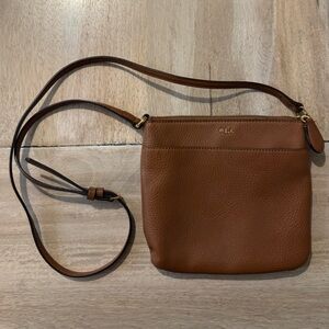 Ralph Lauren Tan Leather Shoulder Bag
